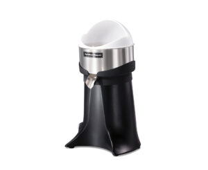 Máy ép cam tự động với chân đế hình lưỡi liềm độc đáo này là một lựa chọn tuyệt vời cho những ly nước ép hoàn hảo. Máy ép hoạt động rất nhanh và giúp abn5 tiết kiệm được rất nhiều thời gian